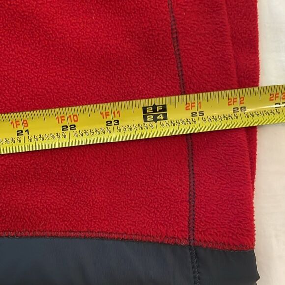 Alo Yoga Red Gray Pullover Fleece 1/4 Zip Jacket Womens Size Medium - Picture 9 of 12